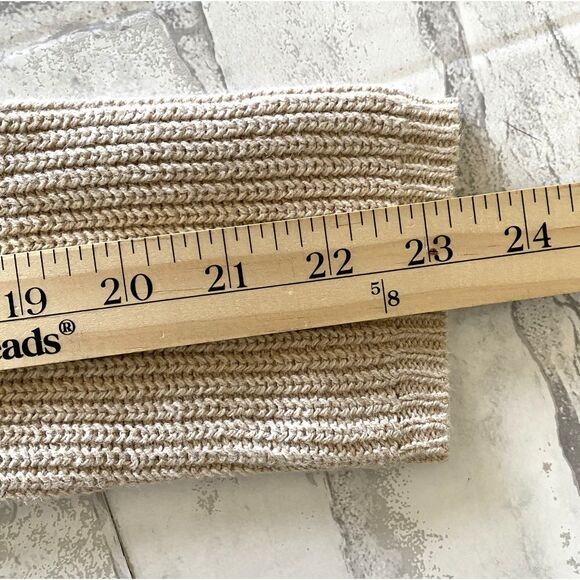 VTG Woolrich Full Zip Cardigan Sweater Womens Tan Ramie Cotton Front Pockets S - Picture 8 of 11